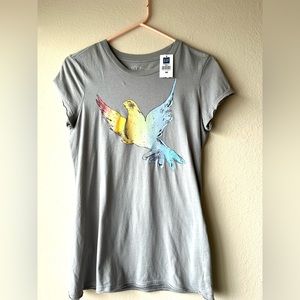 Old Navy Rainbow Bird T-shirt
